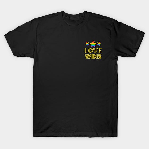 Love Wins Rainbow Stars T-Shirt by LittleFlairTee